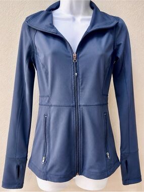 CALIA by Carrie Underwood Navy Zip Front Athletic Jacket Size Small